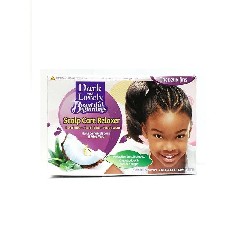 Dark & Lovely Beautiful Beginnings No-Lye Relaxer Kit Fine Hair